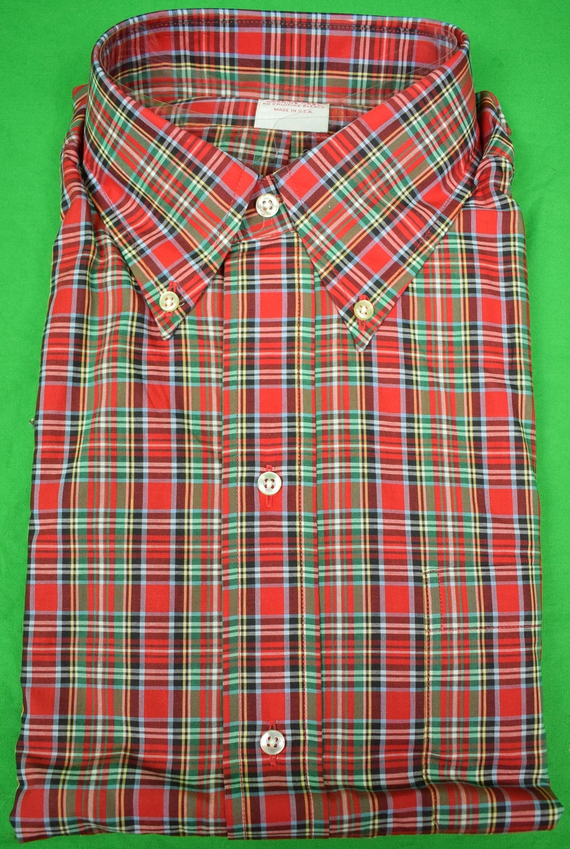 Brooks Brothers Tartan Broadcloth Sport Shirt Sz: 15 1/2- XL (New in Bag!)