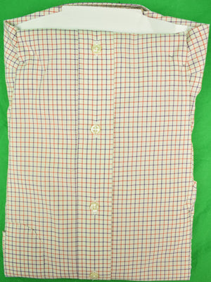 The Andover Shop Red & Blue Tattersall BD Dress Shirt Sz: 15 1/2-34 New w/ Tag! (SOLD)