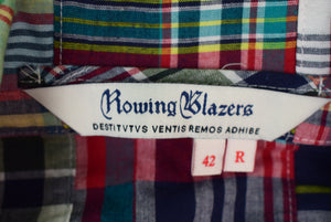 "Rowing Blazers Patch Madras 2pc Jacket w/ Trousers" Sz 42R/ 36W (As New) (SOLD)
