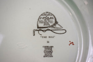 "Set x 4 Copeland Spode/ J.F. Herring Fox-Hunt Scene Dinner Plates"