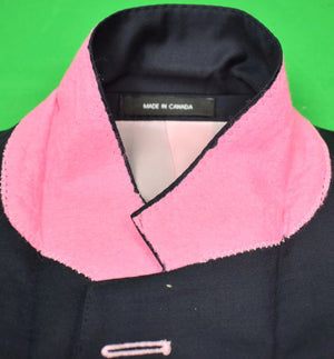 Gentlemen's Corner Palm Beach Navy Trop Wool c2015 Blazer w/ Pink Lining Sz: 46L (NEW!)