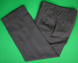 "Chipp Grey/ Brown Glen Plaid DB Suit w/ Yellow Paisley Lining" Sz 39R (SOLD)