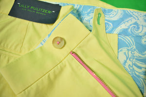 "Lilly Pulitzer Palm Beach Yellow Poplin Phipps Pants" Sz: 36 (New w/ LP Tag) (SOLD)