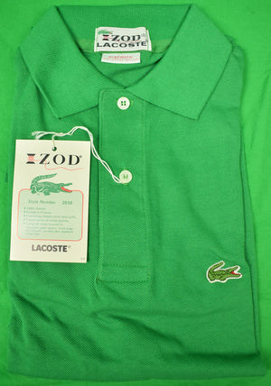 "Izod Lacoste Kelly Green Polo Shirt" Sz: Patron New/ Old 'Deadstock' w/ Tag! (SOLD)
