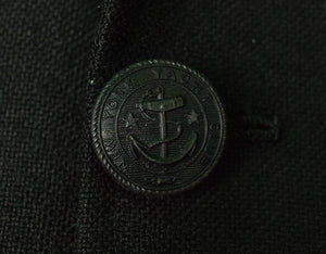 "Chipp c1984 Black Blazer w/ New York Yacht Club Buttons & NYYC Badge" Sz 42R