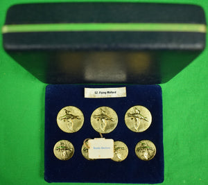 "Box Set Of Brooks Brothers x London Badge Brass 'Mallard-In-Flight' Blazer Buttons"