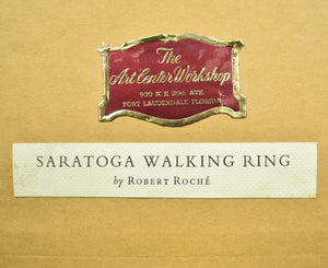 Saratoga Walking Ring c1960 Giclee by Robert Roche