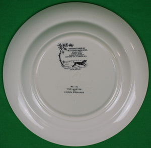 "Set x 6 W.T. Copeland & Sons Fox-Hunt 4 Luncheon Plates & 2 Bread Plates Painted By Lionel Edwards" (SOLD)