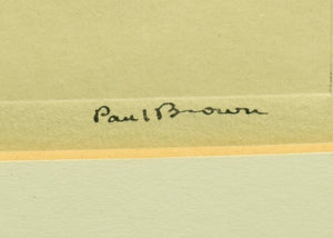 Paul Desmond Brown Fox-Hunter Drypoint