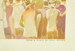 "Polo Magazine Cover March, 1934" w/ the Grand National at Aintree by Paul Brown