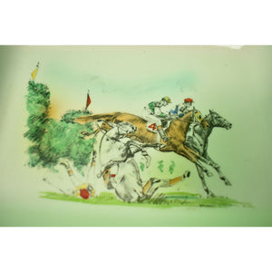 Brooks Brothers Steeplechase Jockeys by Robert Riger Ceramic Dish