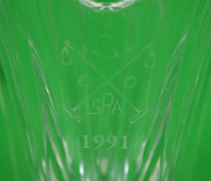 "Myopia Polo Club 1991 Orrefors Swedish Crystal Trophy Vase"