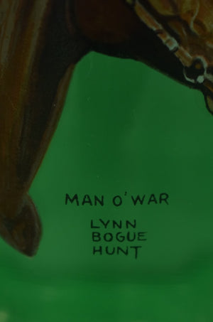 "Set x 3 Lynn Bogue Hunt Hand-Painted Race Horse Highball Glasses"
