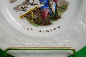 The Potters' Art Cup Making English China Plate