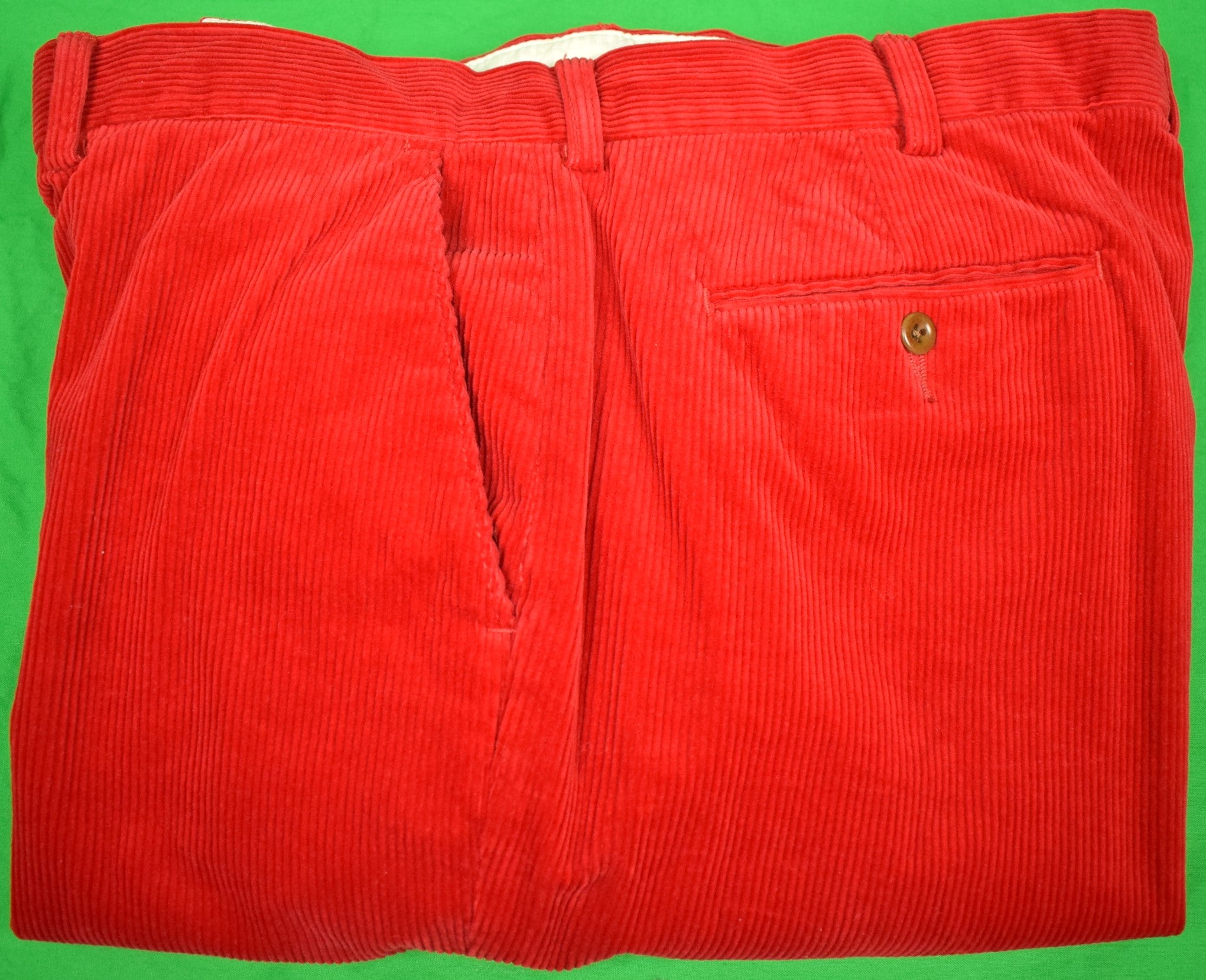 Polo Ralph Lauren Red Corduroy Trousers Sz 38