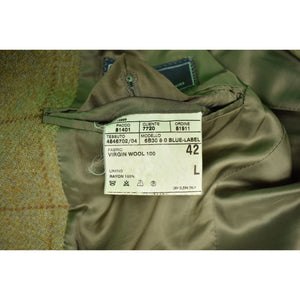 "Polo Ralph Lauren Blanket Plaid Italian Wool Tweed Jacket" Sz 42L