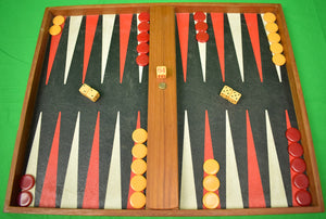 Brooks Brothers c1950s Backgammon Board Set