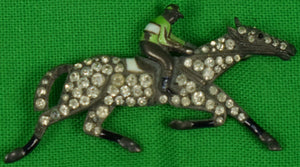 Jockey on Racehorse Brooch