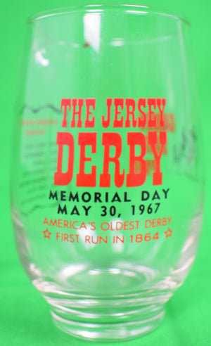 The Jersey Derby Garden State Park 1967 Glass Pitcher
