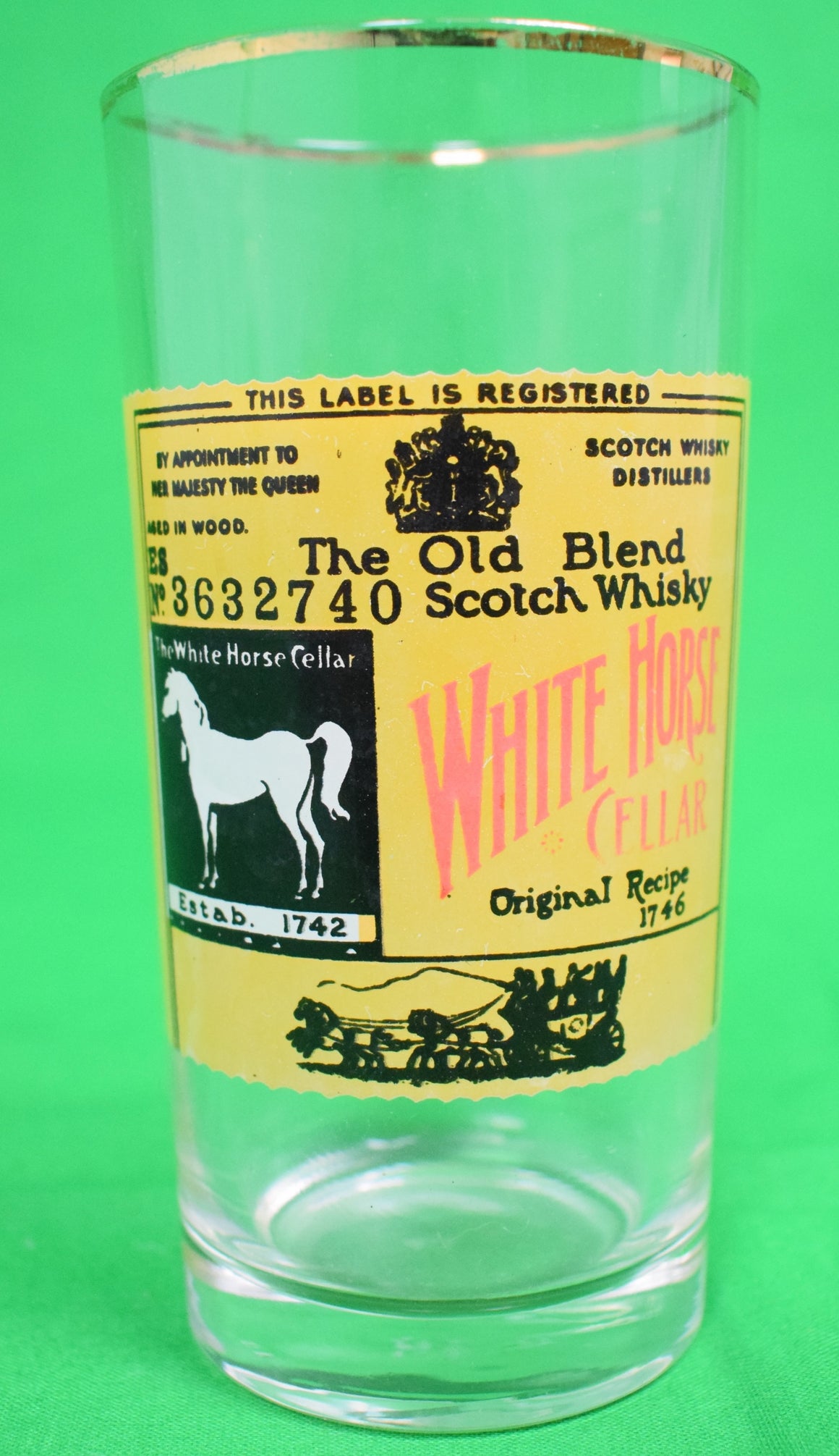 "White Horse Scotch Whisky Glass"
