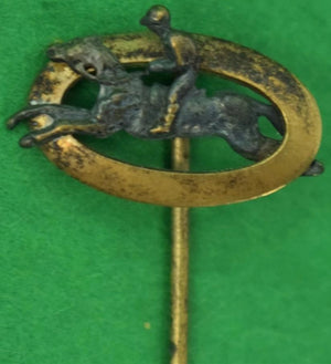 Gold Jockey Oval Stick Pin