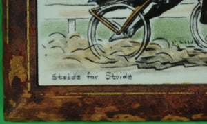 "Stride For Stride" Harness/ Sulky Scene By Paul Brown Cigarette Box