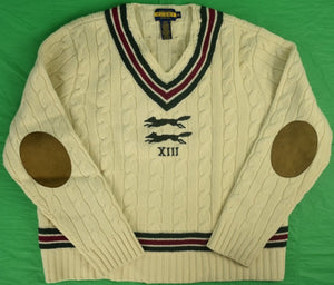 Rugby Ralph Lauren 'Leaping Fox' Tennis Cable Sweater Sz XXL (New w/o Tag!) (SOLD)