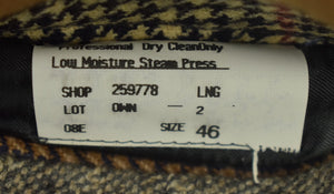 "The Andover Shop Patch Panel Cashmere Tweed Vest" Sz: 46L