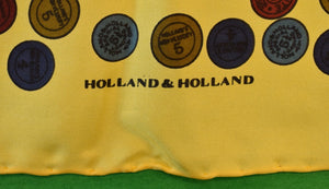 "Drakes x Holland & Holland 'Shot Shell' English Silk Pocket Sq"