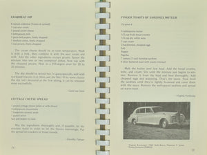 "Rolls-Royce Owners' Cookbook" 1975 WALKER, Emily