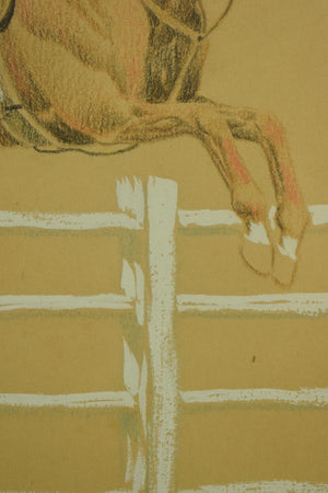 Paul Desmond Brown Foxhunter Watercolor & Gouache (SOLD)