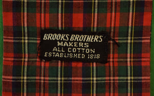 "Brooks Brothers Royal Stewart Tartan Plaid Cotton Cravat" (SOLD)