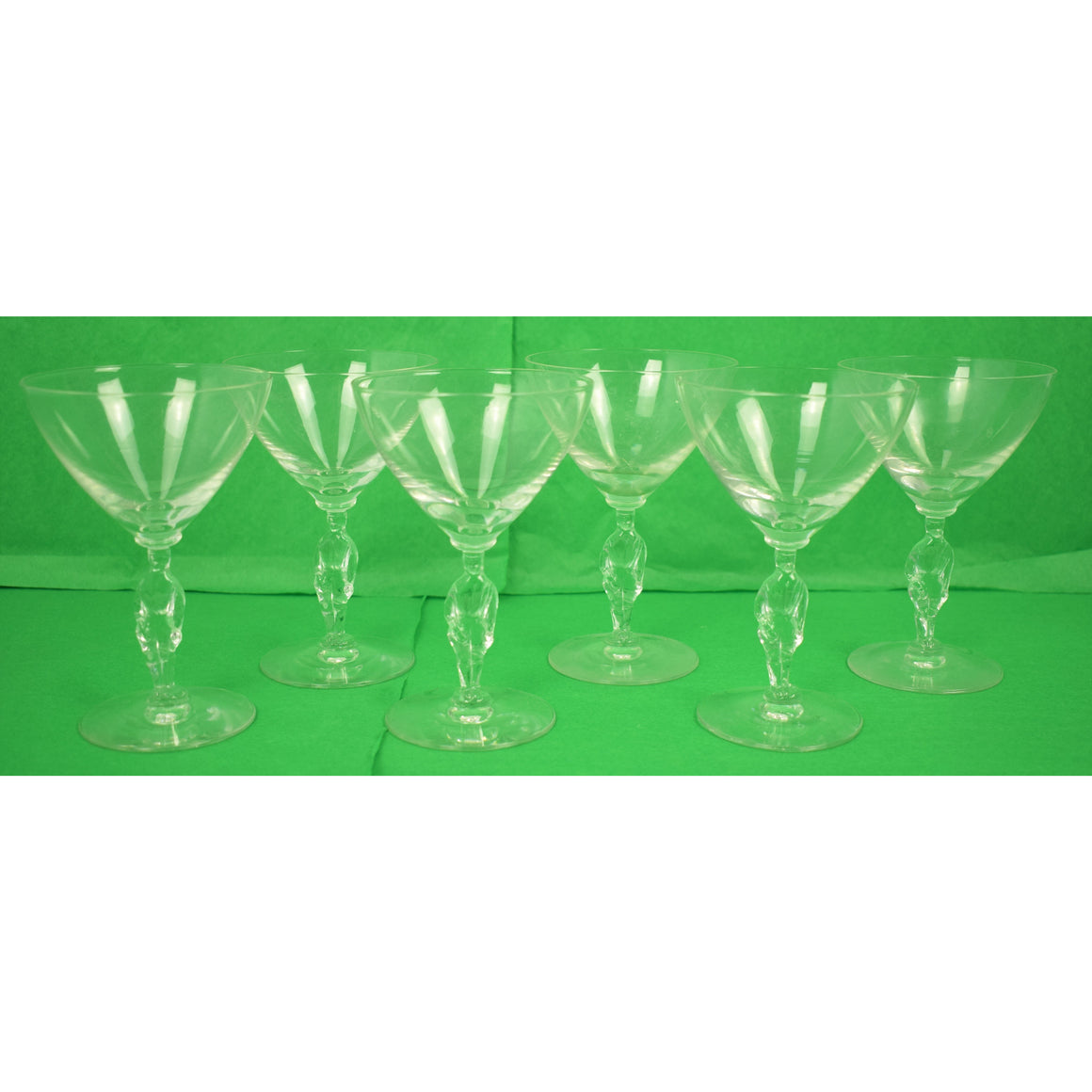 Set of 6 Jockey Stem Champagne Glasses