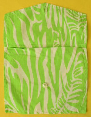 Lilly Pulitzer Lime Green Men's Pocket Sq Sunglass Case