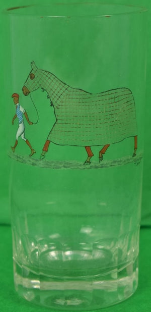 "Cyril Gorainoff Tattersall Racehorse High-Ball Glass"