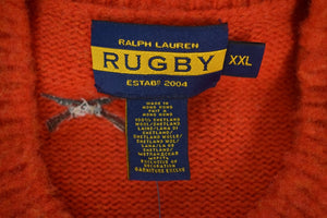 Rugby Ralph Lauren Game Bird/ Gun Dog Emb Shetland Sweater w/ Suede Shoulder Patch Sz: XXL (NWT) (SOLD)