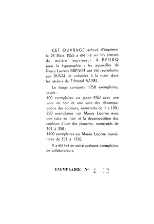 "Contes De Boccace" 1955 BOCCACE, Jean