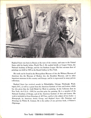 "Homage To Thomas Eakins, Etc." 1966 SOYER, Raphael (INSCRIBED w/ Drawing)