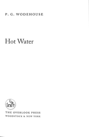 "Hot Water" WODEHOUSE, P.G.