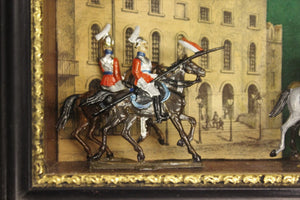 "4 Lead Prussian Cavalry Officers" Diorama/ Shadowbox (SOLD)