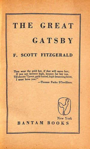 "The Great Gatsby" 1946 FITZGERALD, F. Scott (SOLD)