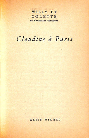 "Claudine à Paris" 1966 Willy et Colette