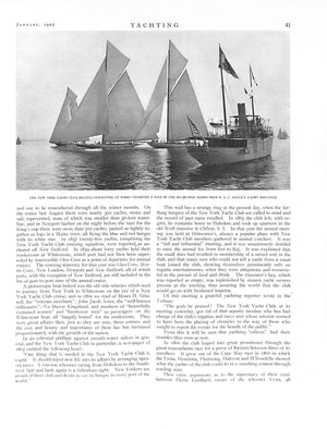"Yachting: Initial Number" January 1907 (SOLD)
