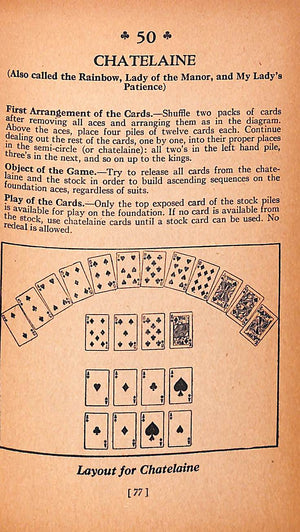 "100 Games Of Solitaire" 1939 COOPS, Helen L.