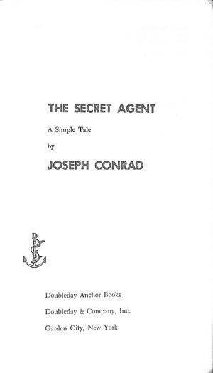 "The Secret Agent" 1953 CONRAD, Joseph