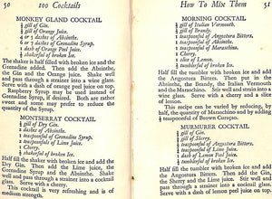 "100 Cocktails: How To Mix Them" "Bernard"