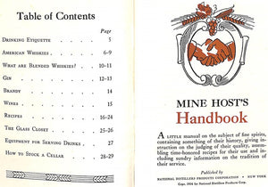 "Mine Host's Handbook" 1934