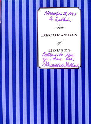 "The Decoration Of Houses" 1997 STODDARD, Alexandra