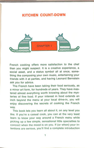 "Teen Cuisine: A Beginner's Guide To French Cooking" 1969 KIRSCH, Abby Gail and KLEIN, Sandra Bangilsdorf