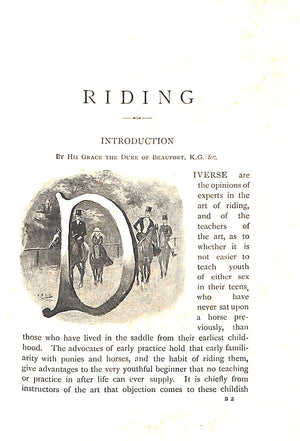 "The Badminton Library Riding and Polo" 1902 WEIR, Capt Robert & BROWN, J Moray